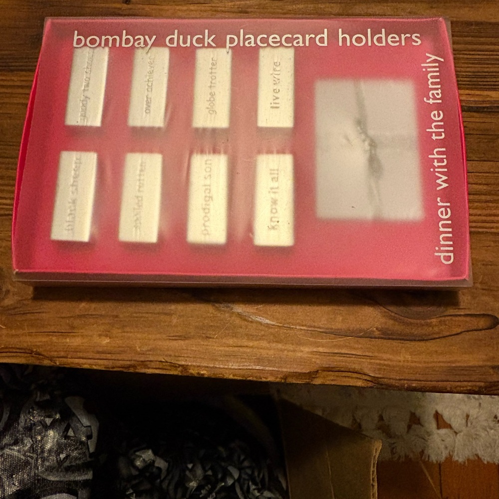 Bombay Duck Placecard Holders (8) - Pink Box